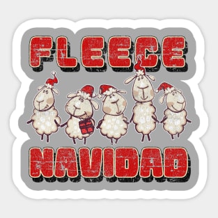 Fleece Navidad Sticker